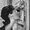 Helmut Newton, Heather looking through a keyhole, Paris 1994 © Helmut Newton Foundation