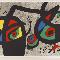 Joan Miró (1893-1983) Serie “Le lézard aux plumes d\'or”, Plate 3 1971